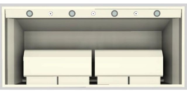 Vent-A-Hood® Designer Series 54" Biscuit Wall Mounted Range Hood-3