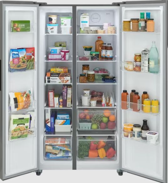 Frigidaire® 36" 21.4 Cu. Ft. Smude-Proof® Stainless Steel Side By Side Counter Depth Refrigerator-3