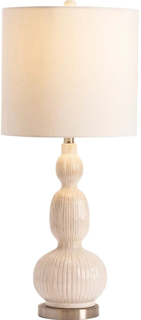 Crestview Collection Solano White Table Lamp-1