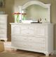 American Woodcrafters 6510 Cottage Traditions 5-Piece Clean White Cottage Queen Bedroom Set-2