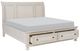 Homelegance® Bethel Antique White California King Sleigh Bed-3