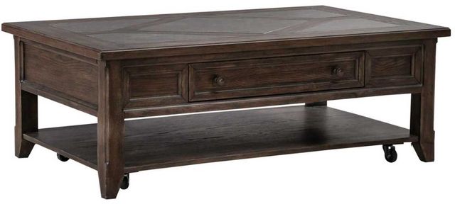 Liberty Furniture Paradise Valley Saddle Brown Cocktail Table-0