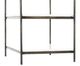 Four Hands Felix Polished White Marble Nightstand with Hammered Gray Finish-3