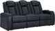 Signature Design by Ashley® Fyne-Dyme Sapphire Power Reclining Sofa with Adjustable Headrest-0