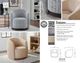 Parker House® Tatum Sand Dollar Swivel Accent Chair-5