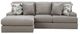 Benchcraft® Lindon 2-Piece Smoke Left-Arm Facing Sectional and Chaise-0