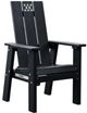 Breeo® X Series Black Poly Lumber/Stainless Steel Outdoor Chair-0