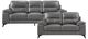 Mazin Furniture Mischa 2 Piece Dark Gray Sofa/Loveseat Set-0