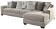 Benchcraft® Ardsley 2-Piece Pewter Living Room Set-1