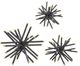 A & B Home 3-Piece Black Caper Statuaries Set-0