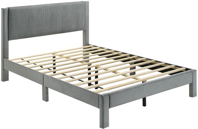 Crown Mark Lucia Light Gray Queen Platform Bed-3