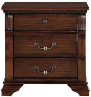Austin Group Furniture Isabella Rich Brown Nightstand