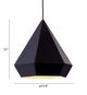 Zuo® Forecast Black Ceiling Lamp-5