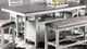 New Classic® Home Furnishings Richland Stonewash Gray/White Counter Table-0
