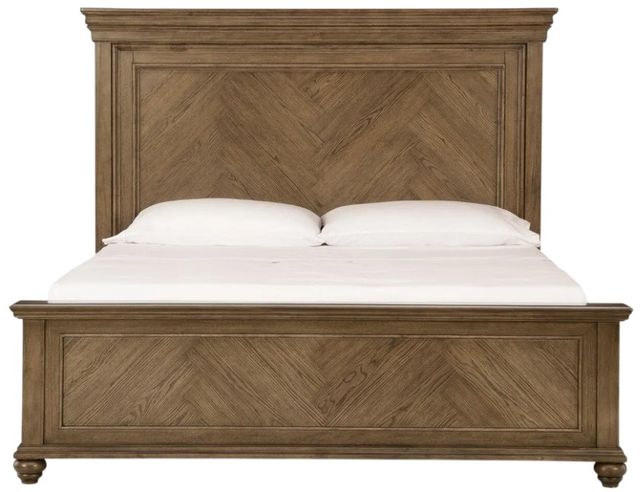 Signature Design by Ashley® Waynely Medium Brown California King Panel Bed-2