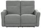 Homelegance® Edition Dove Gray Power Reclining Loveseat with Power Headrest-2