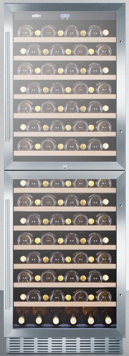 Summit® 24" Stainless Steel Wine Cooler-2
