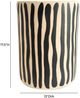 TOV Furniture Tempest Black Stripes Ceramic Indoor/Outdoor Table-2