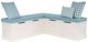 Linon Norah 2-Piece Seafoam/White Nook with Cushion Set-0