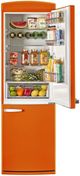 Unique® Appliances Classic Retro 24" 11.7 Cu. Ft. Orange Creamsicle Counter Depth Bottom Freezer Refrigerator-2