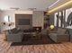 International Furniture Direct Georgia Gray Loveseat-1