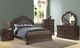 Bernards Coventry Cherry Upholsterd King Panel Bed-1