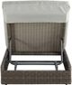 ACME Furniture Salena Beige/Gray Fabric/Wicker 11" Outdoor Patio Sun Lounge-5