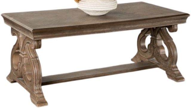 Furniture of America® Giordani Weathered Oak Cocktail Table-0