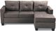 Mazin Furniture Phelps 2-Piece Brown Reversible Sofa Chaise Sectional-2