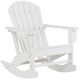 Signature Design by Ashley® Sundown Treasure White Polyethylene Outdoor Rocking Chair-0