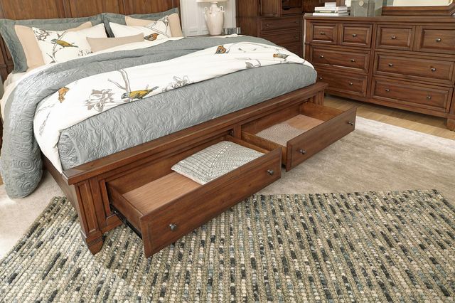 aspenhome® Thornton Sienna California King Storage Panel Bed-1