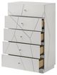 ACME Furniture Esther White/Silver High Gloss Chest-4