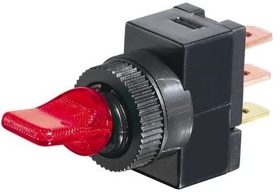 RadioShack 20 A, 12 VAC Illuminated Toggle Switch-0