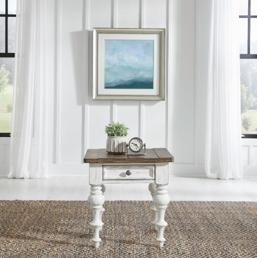 Liberty Furniture River Place Tobacco End Table - Thumbnail 3