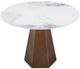 Modus Furniture Crossroads 2.0 Carmel Chanelle Top Round Dining Table with Bronze Base-1