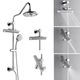 Forno Acqua AcquaFALL Polished Chrome Retrofit Shower System-5