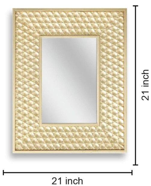 Classy Living Reflective Elegant Pearl Decorative Wall Mirror-2