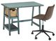 Signature Design by Ashley® Mirimyn 2-Piece Teal Office Desk Set-0