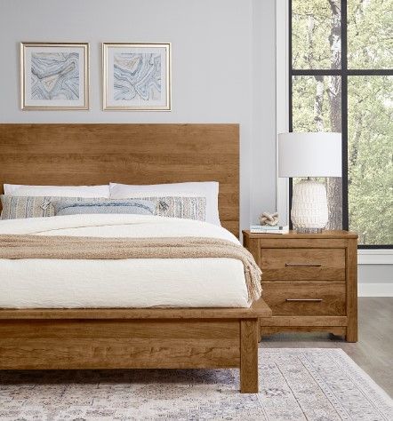 Artisan & Post by Vaughan-Bassett Crafted Cherry by Ben & Erin Napier Medium Cherry Queen Terrace Panel Bed -1