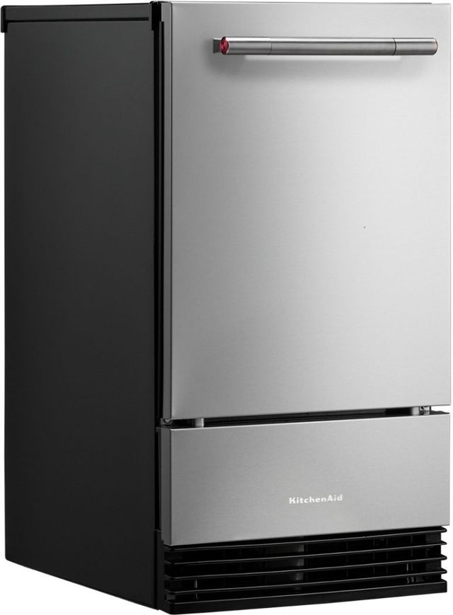 KitchenAid® 18” 35 lb. PrintShield™ Stainless Steel Ice Maker-3