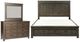 Liberty Furniture Thornwood Hills 3-Piece Rock Beaten Brown with Saw Cuts Queen Storage Panel Bedroom Set-0