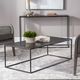 Uttermost® Coreene Antique Bronze Coffee Table with Aged Black Frame-1