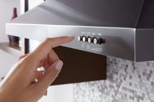 Whirlpool® 30" Black Stainless Steel Wall Mount Range Hood-6