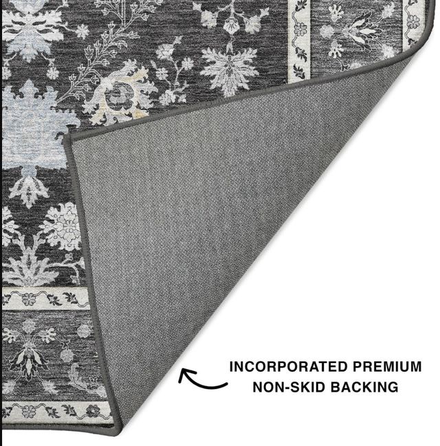 Dalyn™ Rug Company Hatay HY9 Charcoal 5'x8' Style 2 Area Rug-2