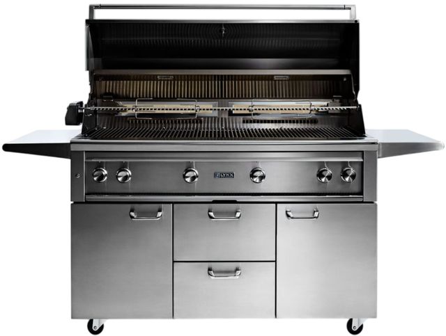 LYNX® Professional 4-Burner Stainless Steel Freestanding Liquid Propane Grill with Rotisserie-3