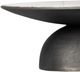 Four Hands Corbett River Grey Coffee Table with Hammered Grey Base-2