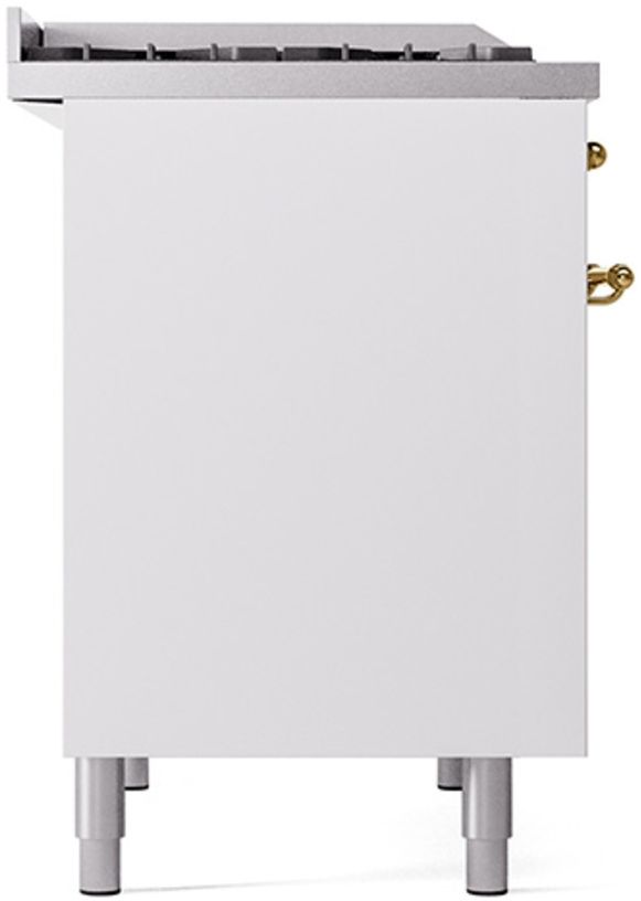 Ilve® Nostalgie II Series 40" White Pro Style Dual Fuel Range-3