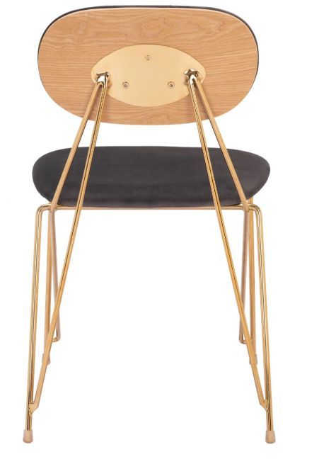 Zuo® Modern Georges Gold/Gray Dining Side Chair-3