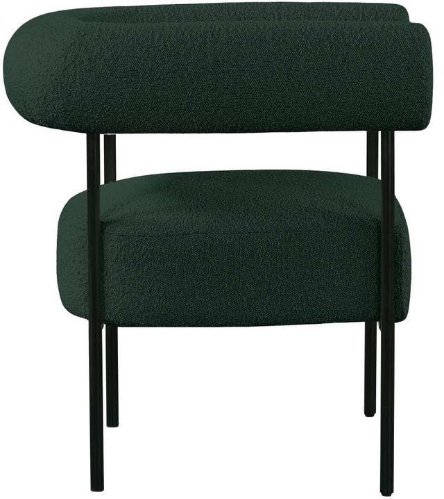 Meridian Furniture Blake Green/Black Boucle Fabric Accent Chair-2