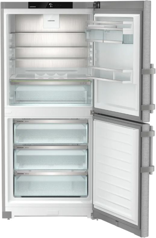 Liebherr 30" 12.8 Cu. Ft. SmartSteel Stainless Steel Counter Depth Bottom Freezer Refrigerator-1